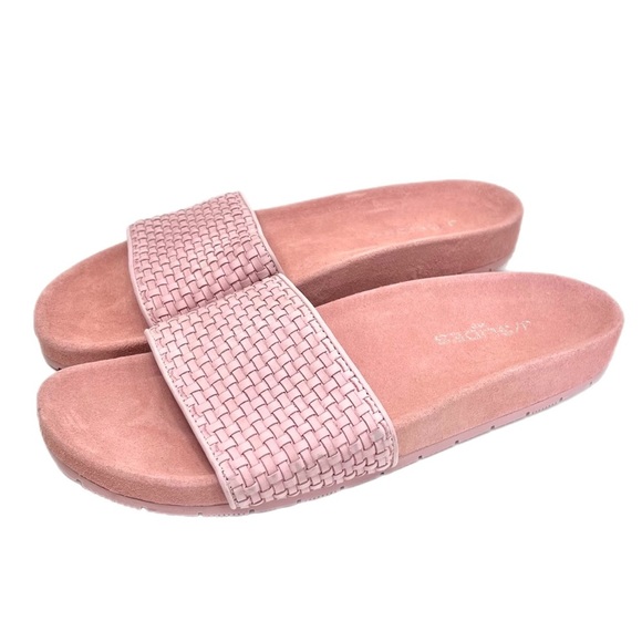 J/Slides NYC Light Pink Naomi Nubuck Slide Sandal Women's Size 10 - Picture 2 of 5
